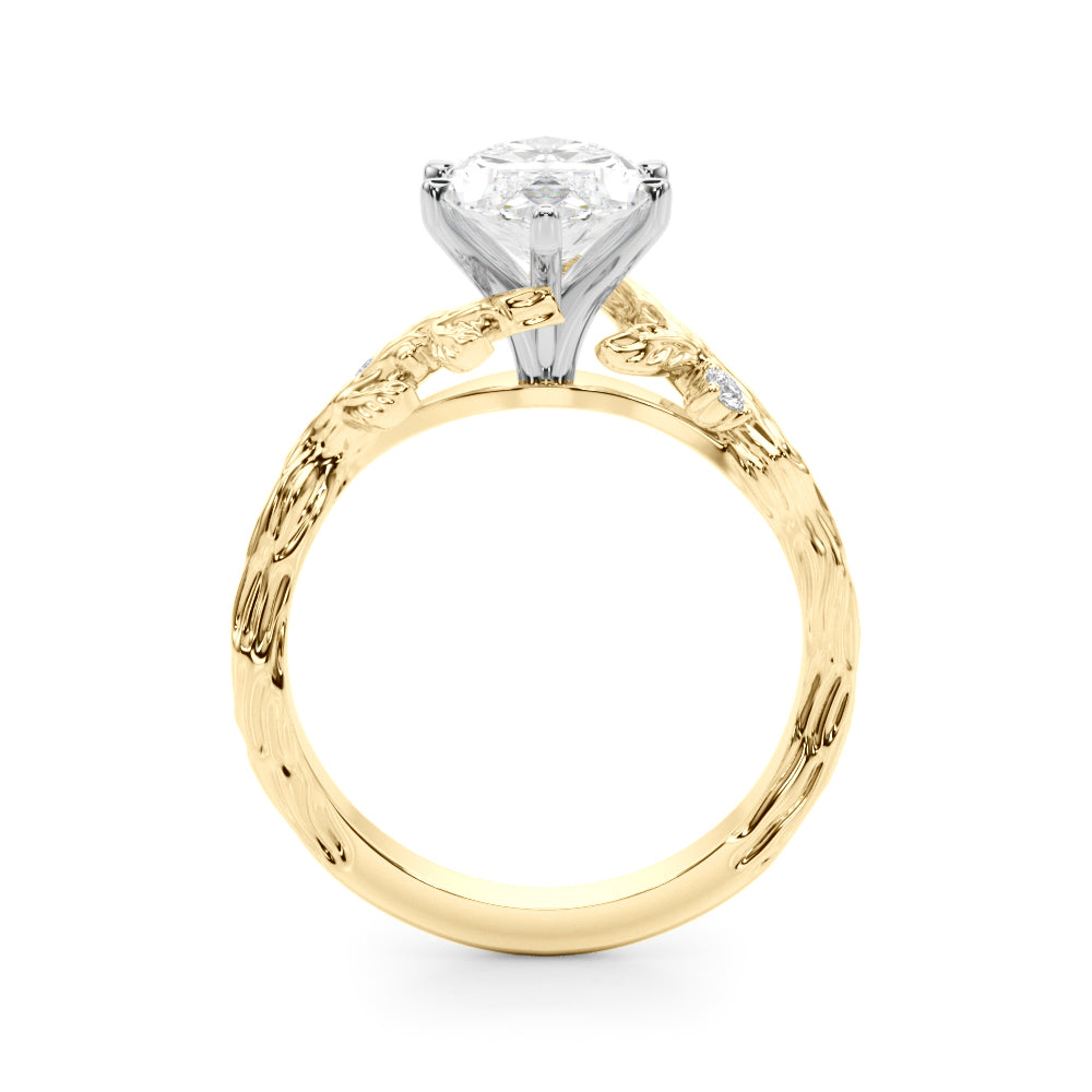 Nature-Inspired Diamond Engagement Ring