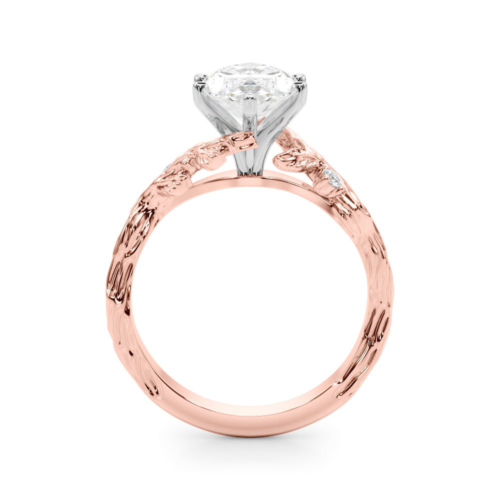 Nature-Inspired Diamond Engagement Ring