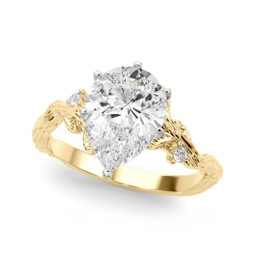 Nature-Inspired Diamond Engagement Ring
