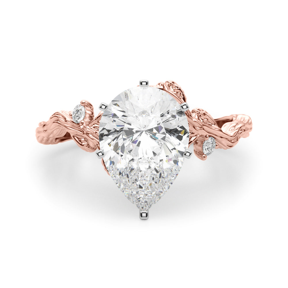 Nature-Inspired Diamond Engagement Ring