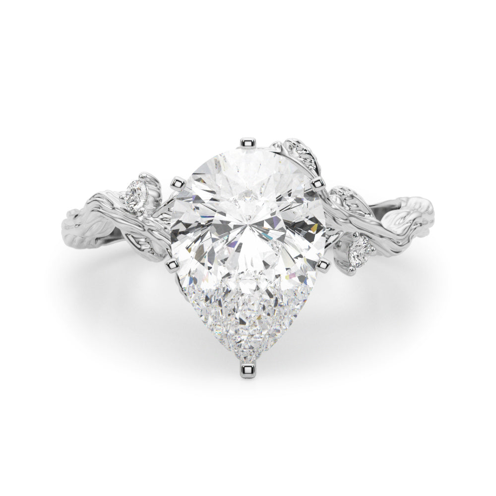 Nature-Inspired Diamond Engagement Ring