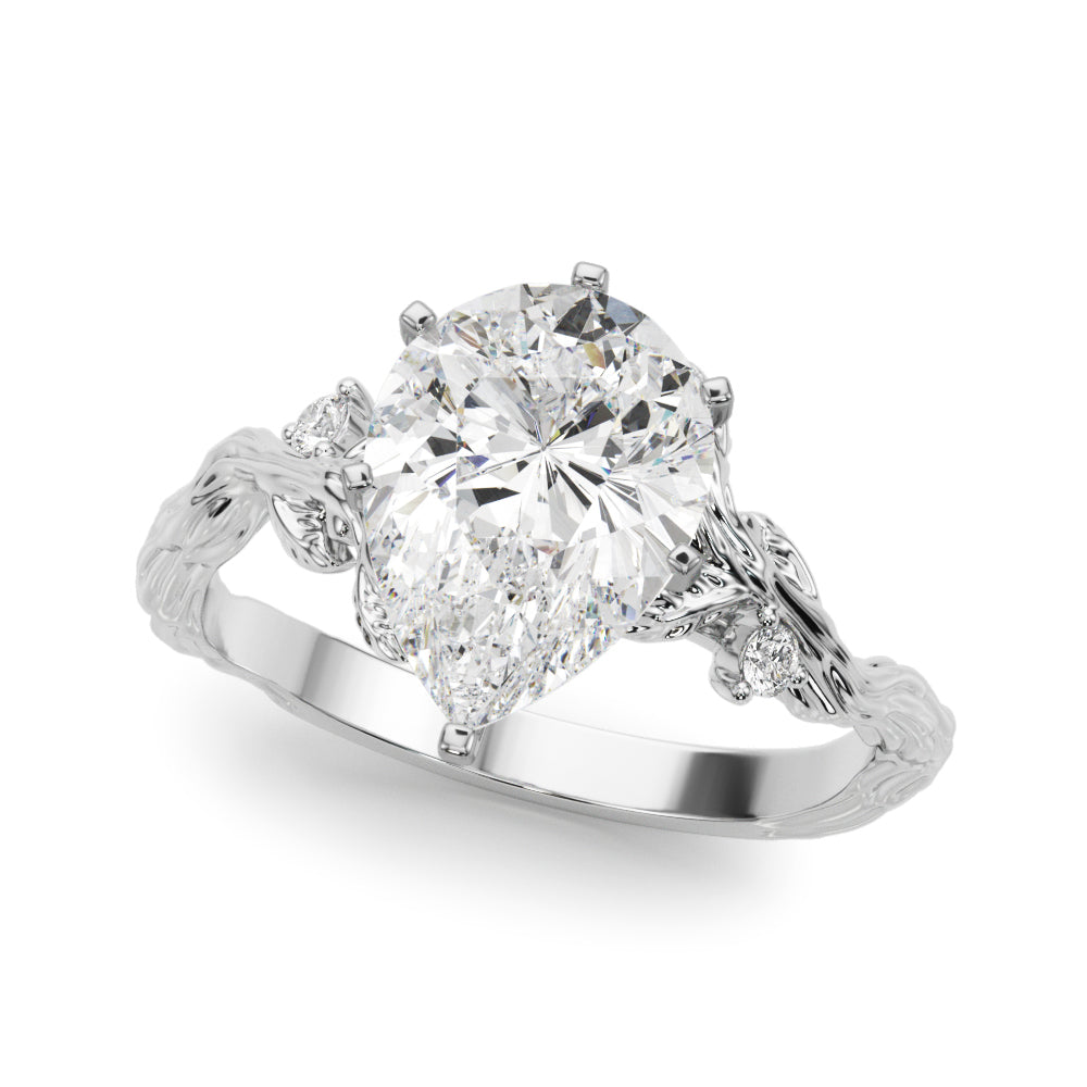 Nature-Inspired Diamond Engagement Ring