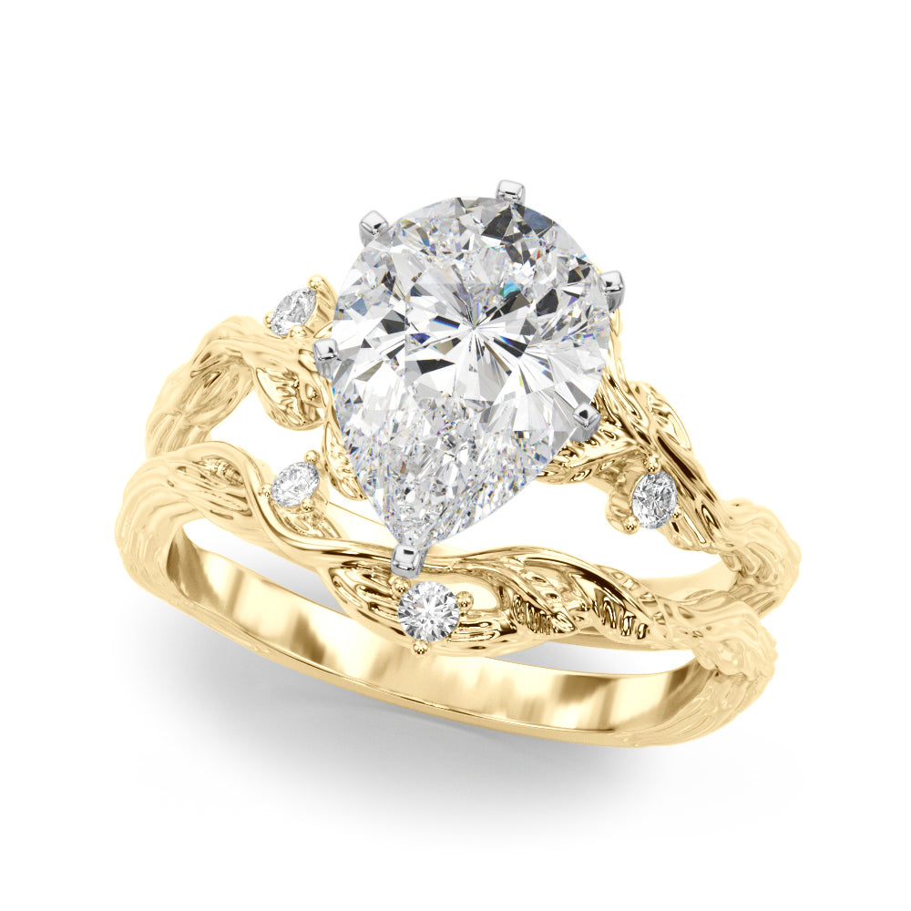 Nature-Inspired Diamond Engagement Ring