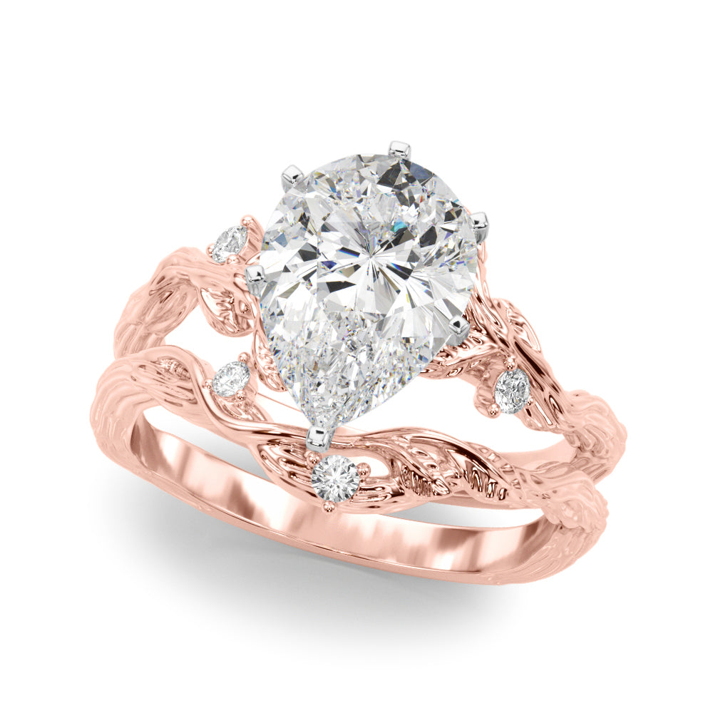 Nature-Inspired Diamond Engagement Ring