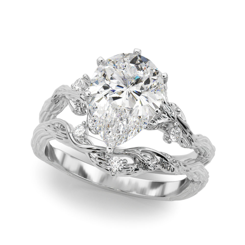 Nature-Inspired Diamond Engagement Ring