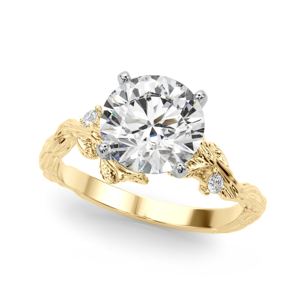 Nature-Inspired Diamond Engagement Ring