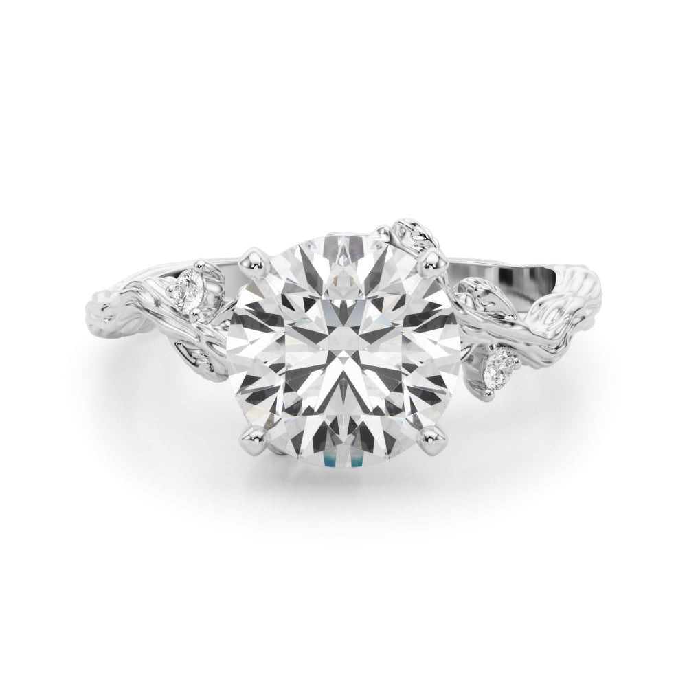 Nature-Inspired Diamond Engagement Ring