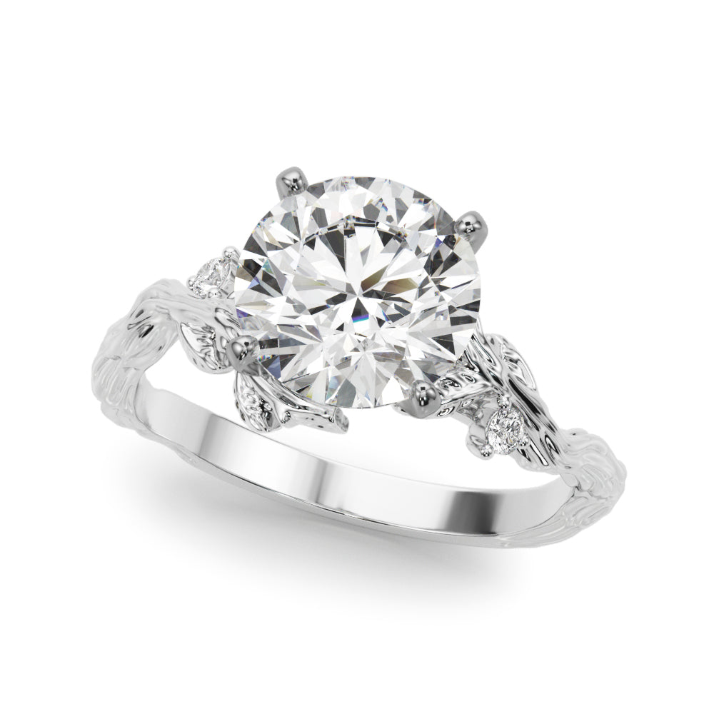 Nature-Inspired Diamond Engagement Ring