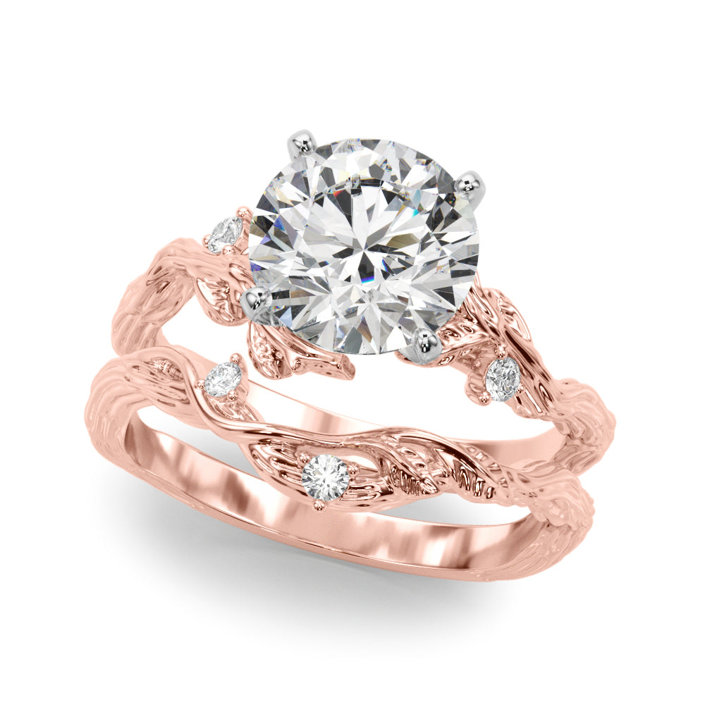 Nature-Inspired Diamond Engagement Ring