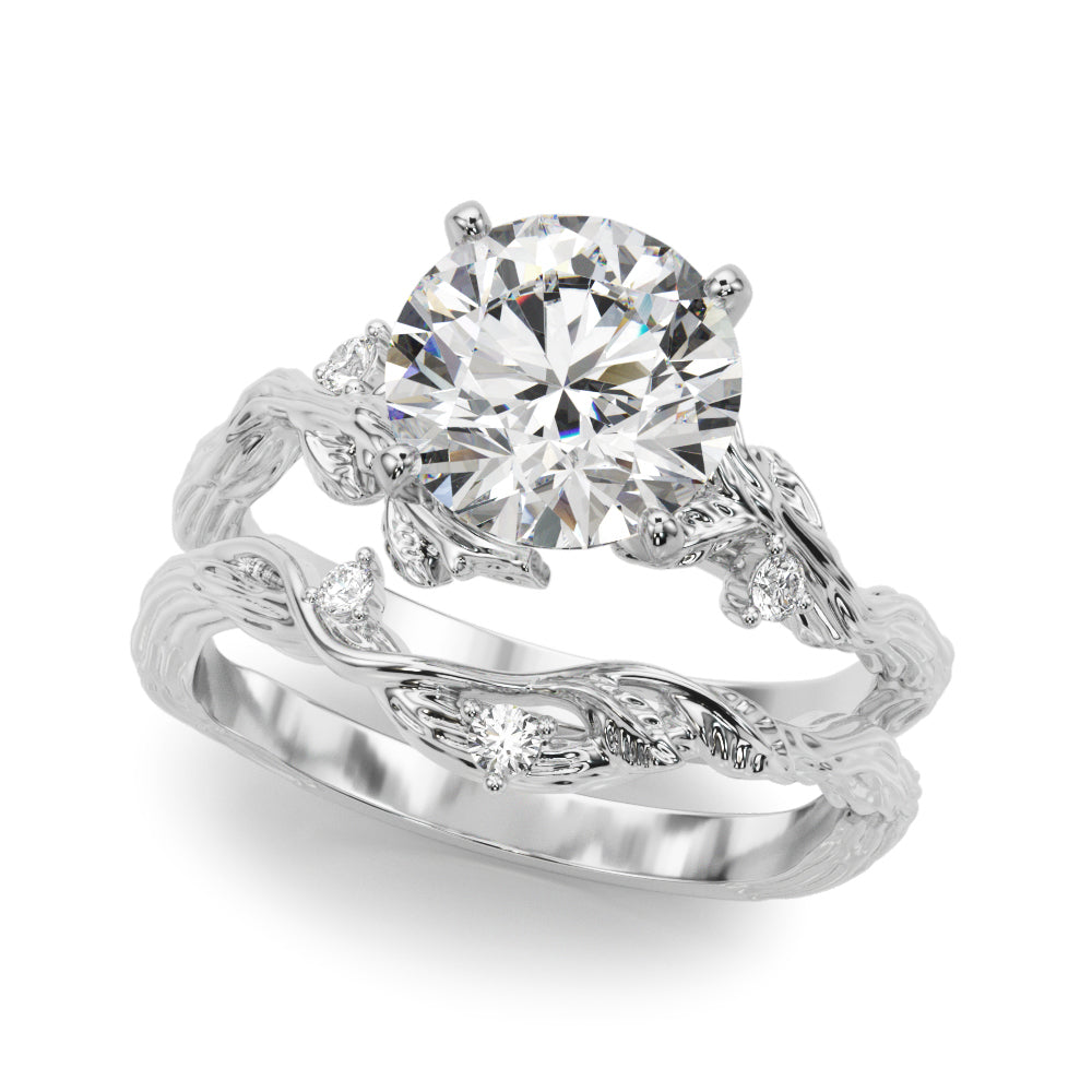 Nature-Inspired Diamond Engagement Ring