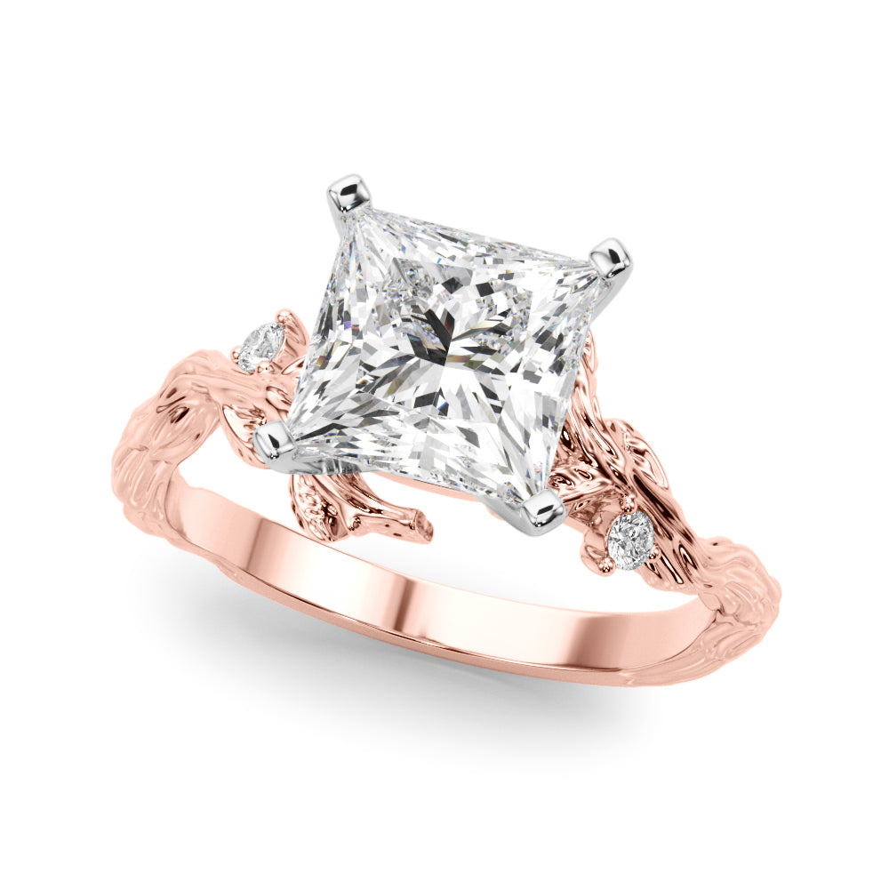Nature-Inspired Diamond Engagement Ring