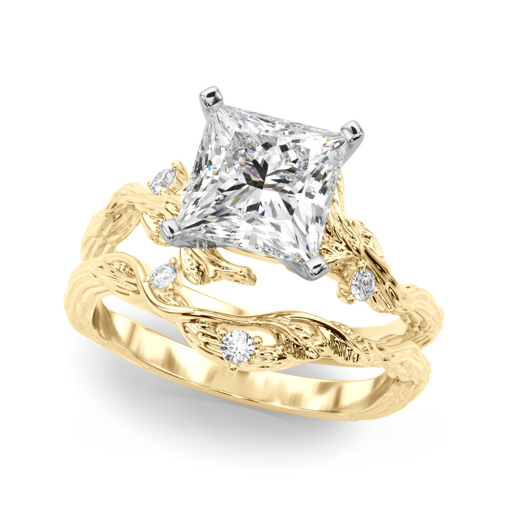 Nature-Inspired Diamond Engagement Ring