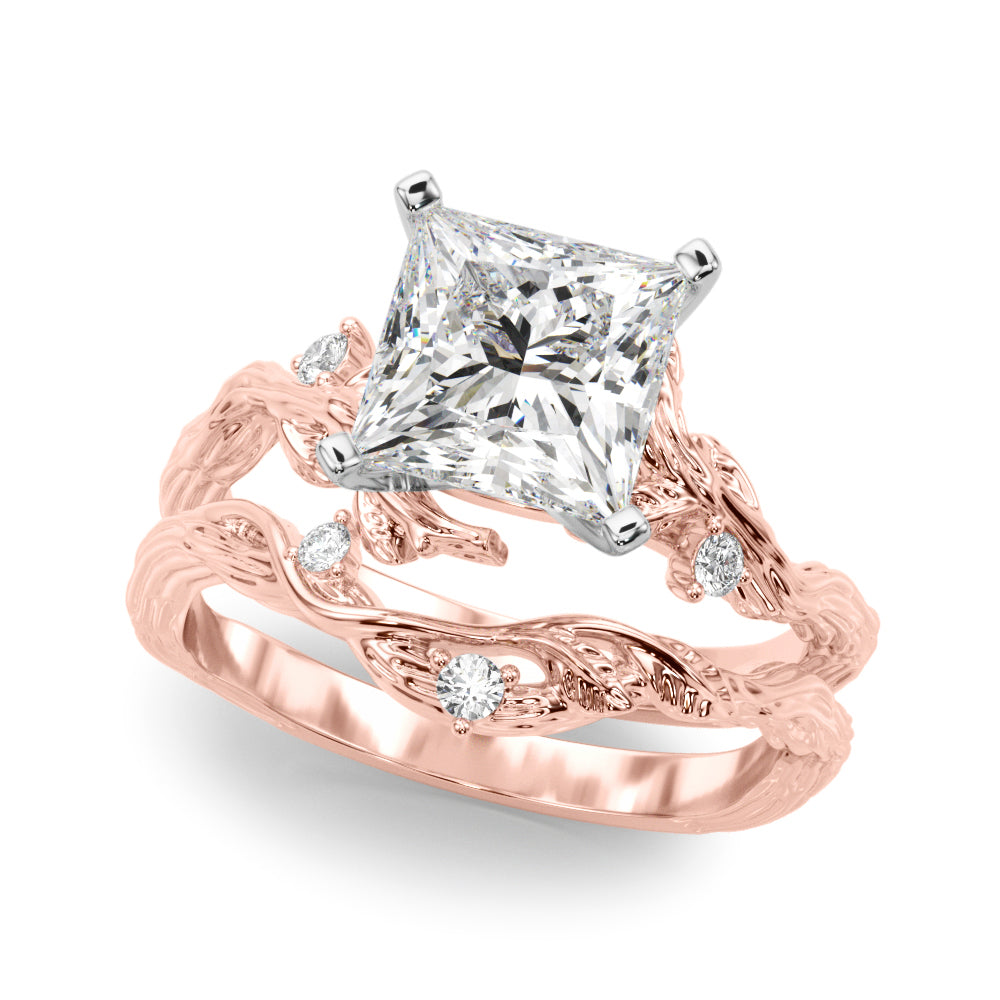Nature-Inspired Diamond Engagement Ring