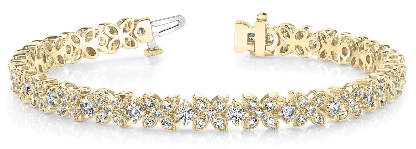Diamond Leaf Bracelet