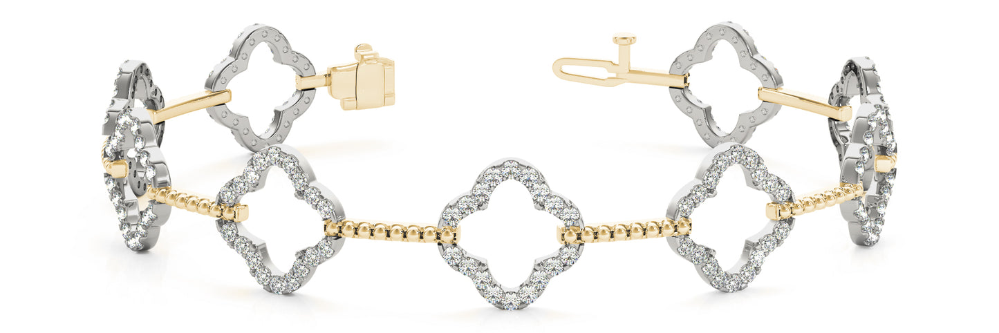Diamond Quatrefoil Bracelet