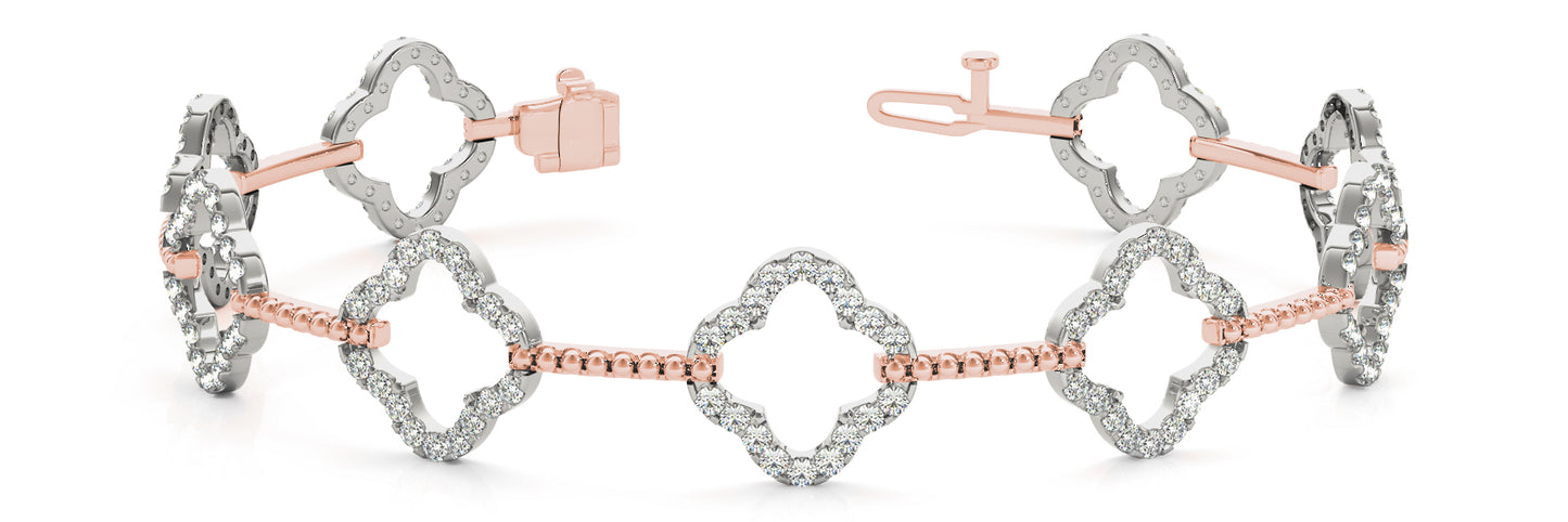 Diamond Quatrefoil Bracelet