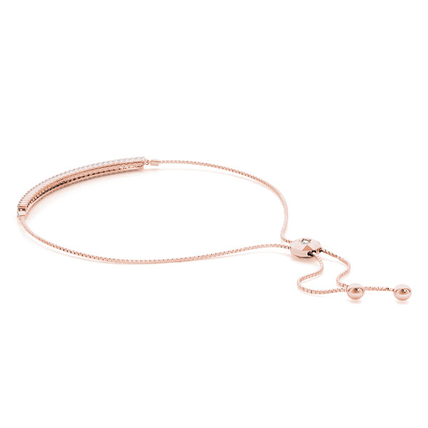Two-Row Adjustable Diamond Bracelet