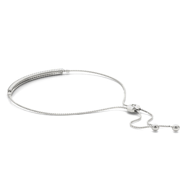 Two-Row Adjustable Diamond Bracelet