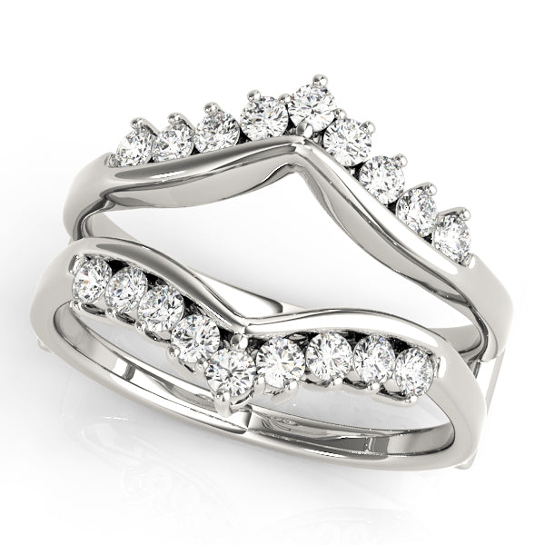 Elegant Two-Piece Curved Wedding Band Set