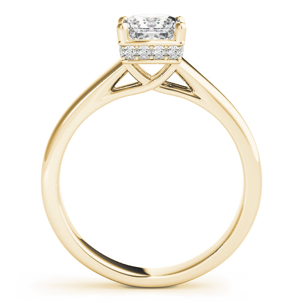 Modern Princess Cut Solitaire Ring
