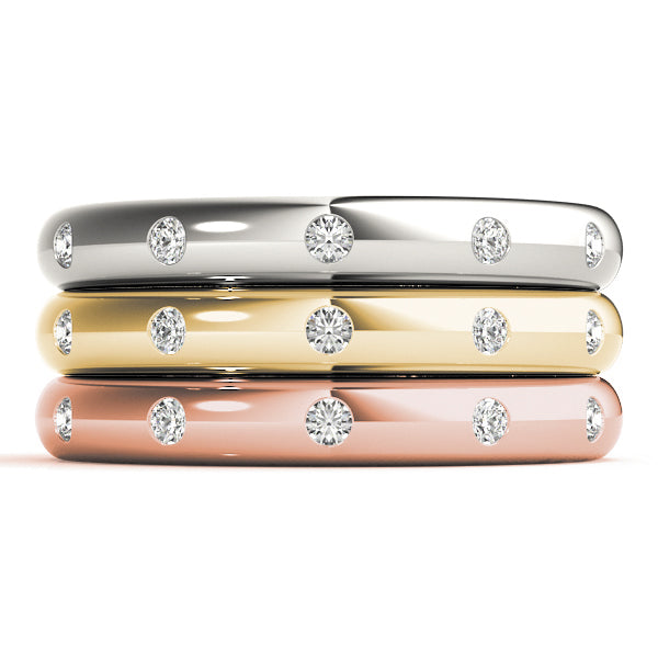 Wedding Band Bezel Set