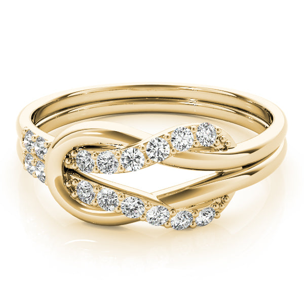 Knotted Diamond Ring