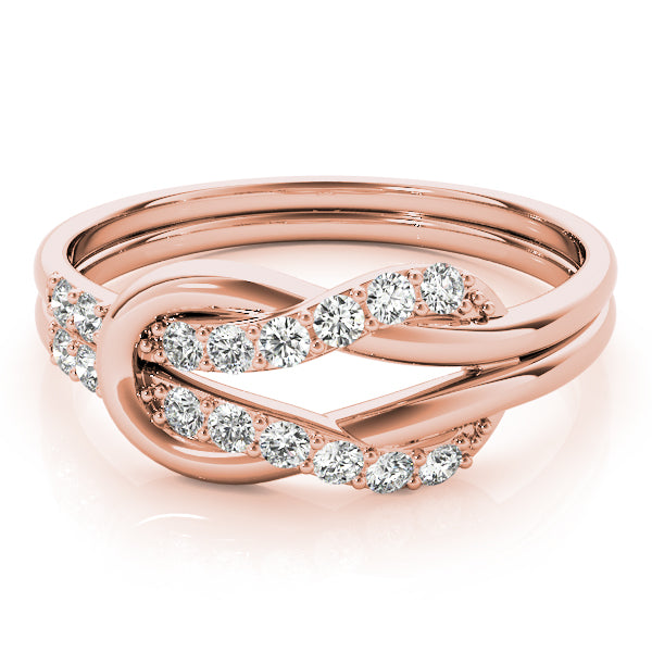 Knotted Diamond Ring
