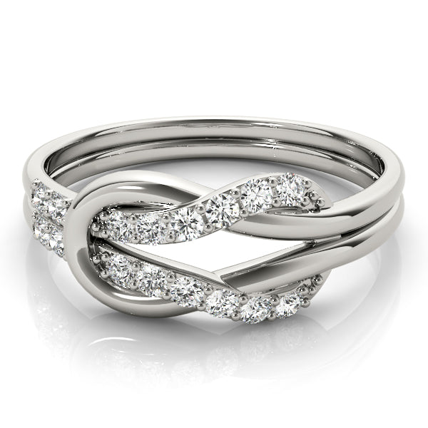 Knotted Diamond Ring