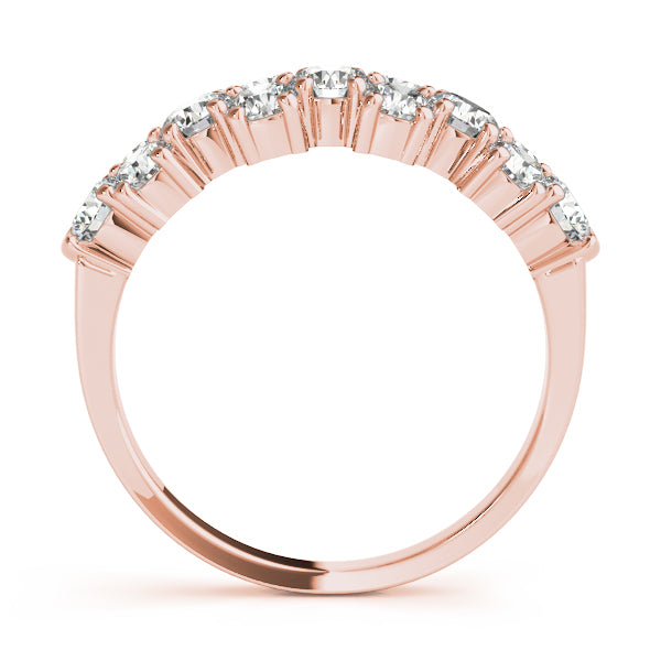 Cluster Diamond Wedding Band