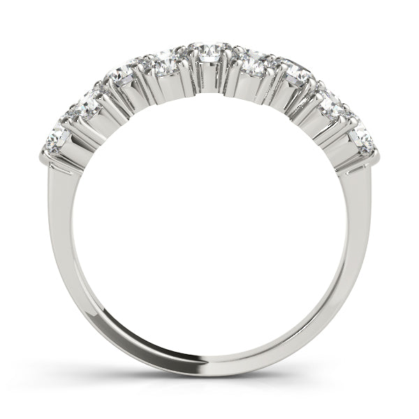 Cluster Diamond Wedding Band