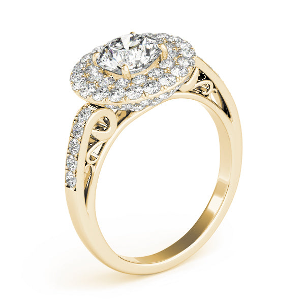 Radiant Halo Diamond Ring