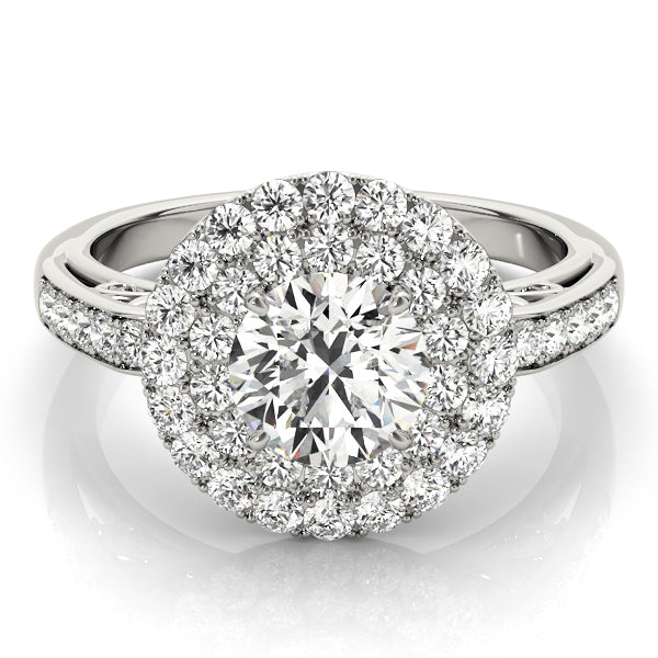 Radiant Halo Diamond Ring