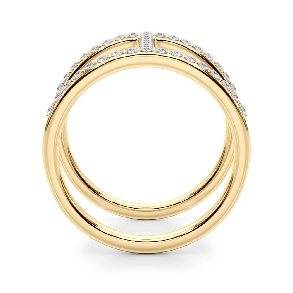 Double Bar Diamond Ring