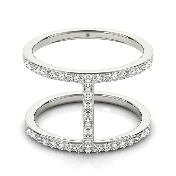 Double Bar Diamond Ring