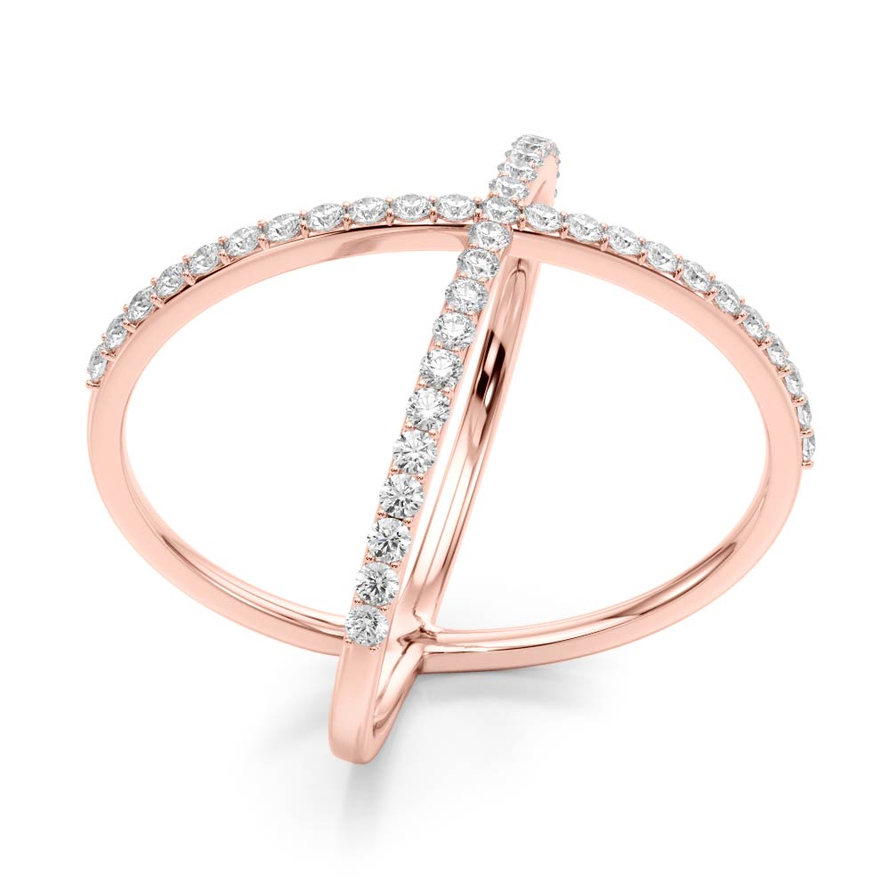 Intersecting Diamonds Ring