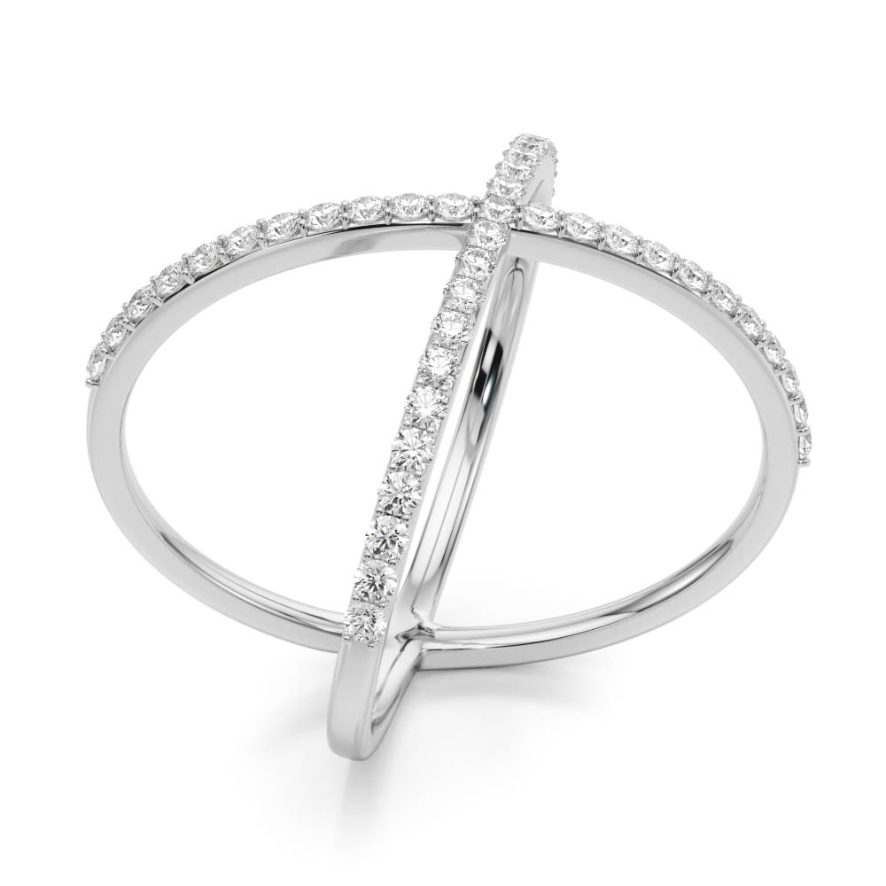 Intersecting Diamonds Ring