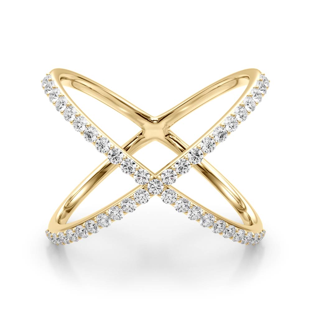 Intersecting Diamonds Ring