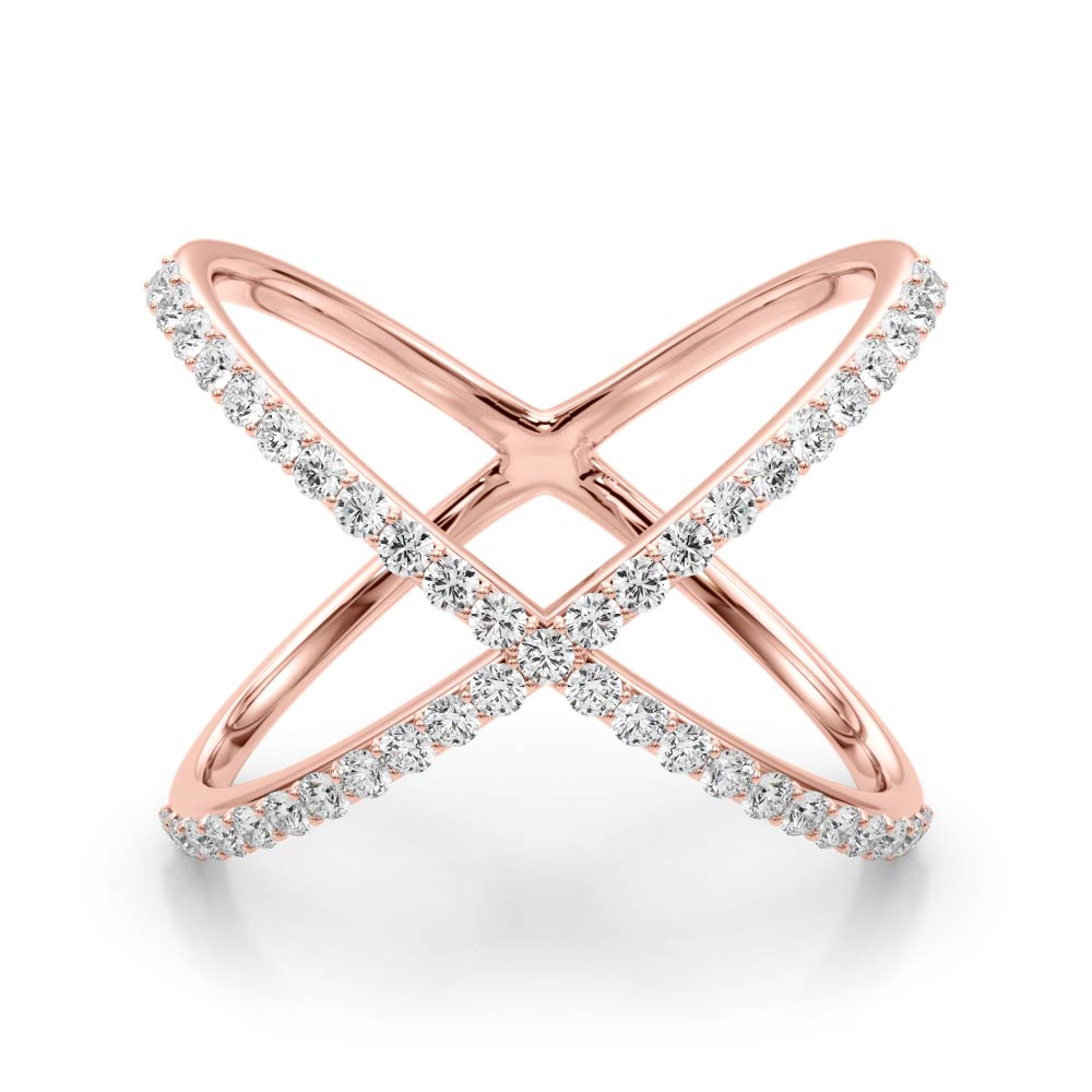 Intersecting Diamonds Ring