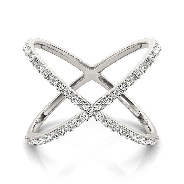 Intersecting Diamonds Ring