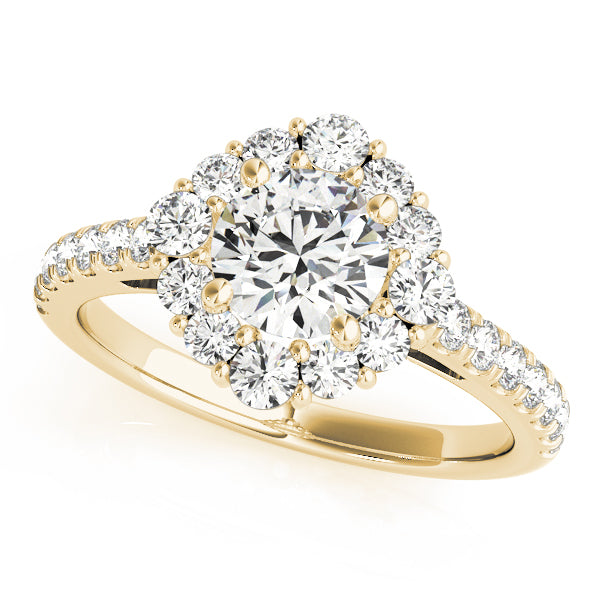 Romantic Round Diamond Ring