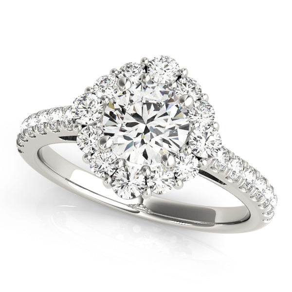 Romantic Round Diamond Ring