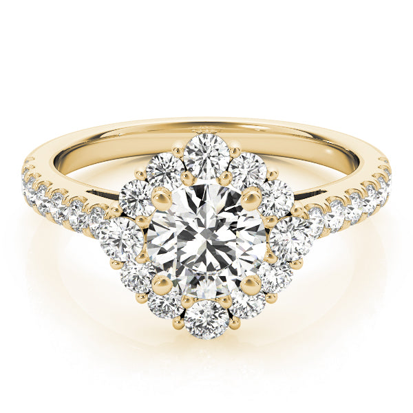 Romantic Round Diamond Ring