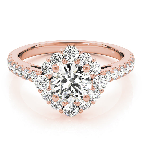 Romantic Round Diamond Ring
