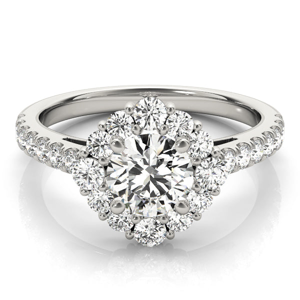 Romantic Round Diamond Ring