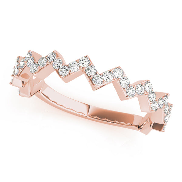 Zigzag Diamond Eternity Band