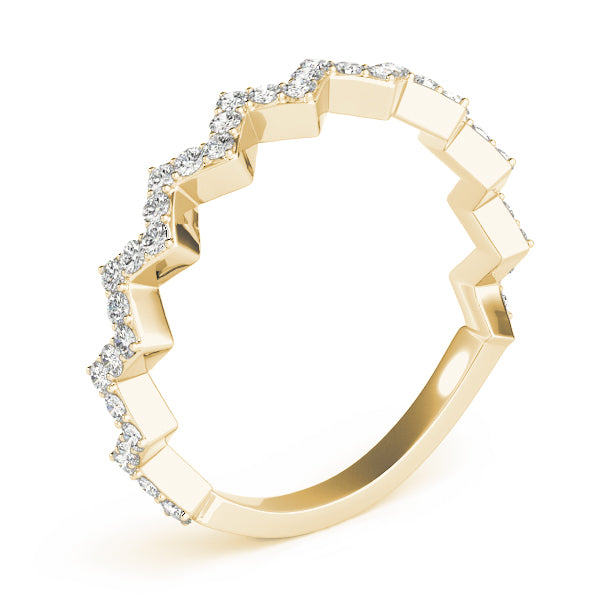 Zigzag Diamond Eternity Band