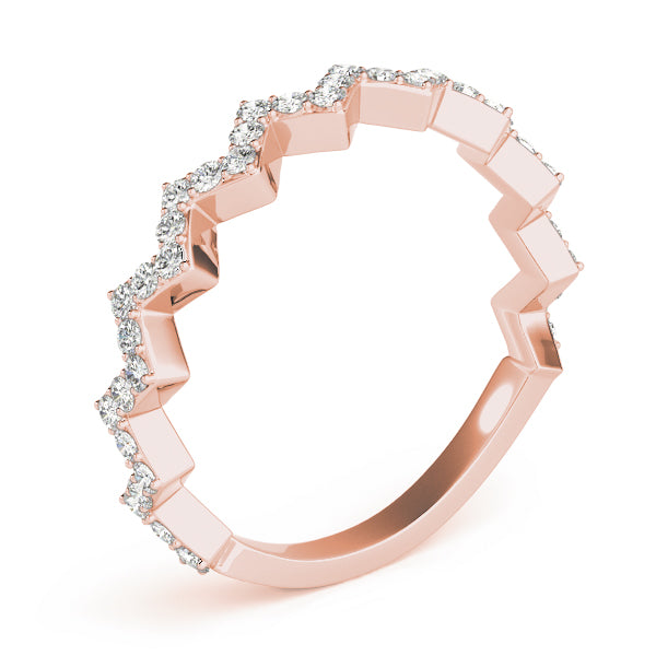 Zigzag Diamond Eternity Band