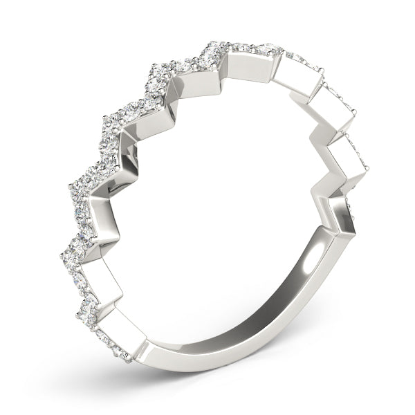 Zigzag Diamond Eternity Band
