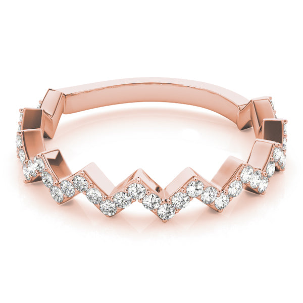 Zigzag Diamond Eternity Band