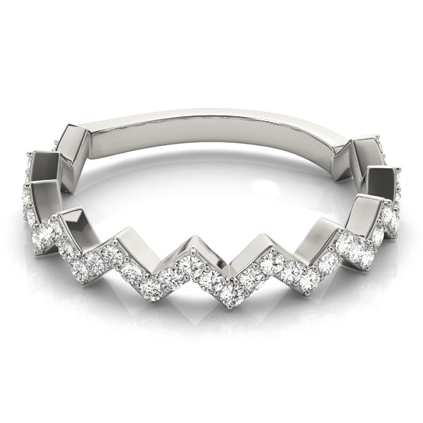 Zigzag Diamond Eternity Band